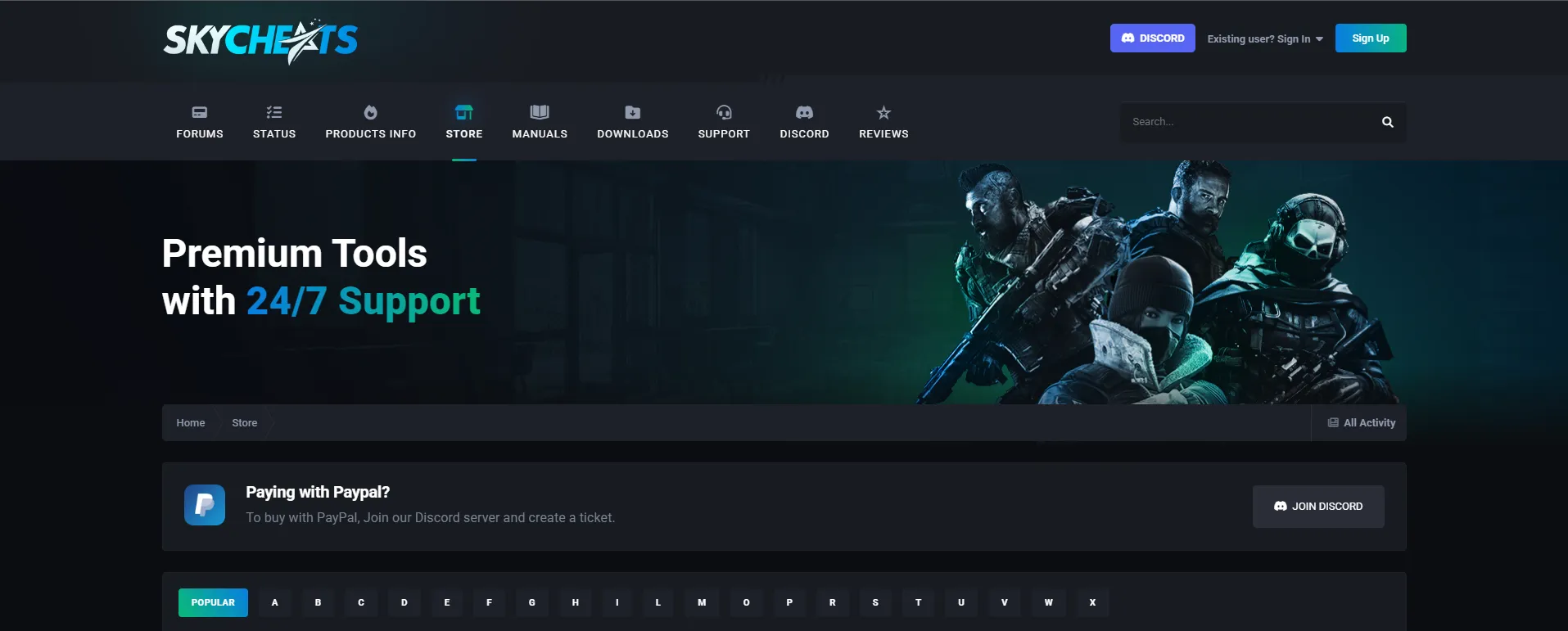 Skycheats cheat screenshot