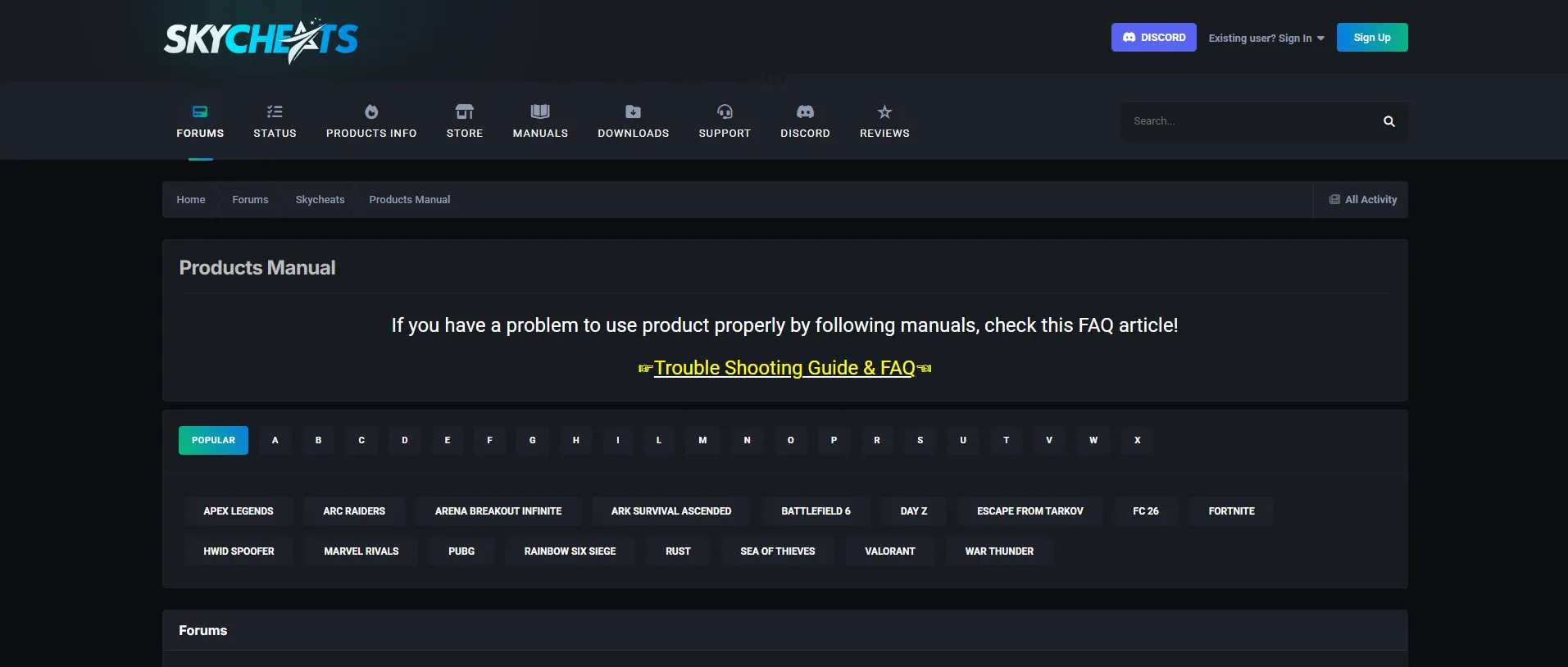 Skycheats cheat screenshot